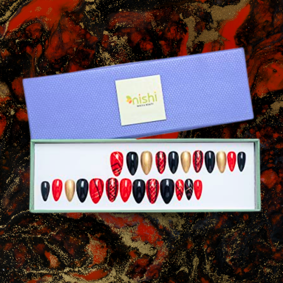 Acrylic Nail Extensions Set - Multicolored