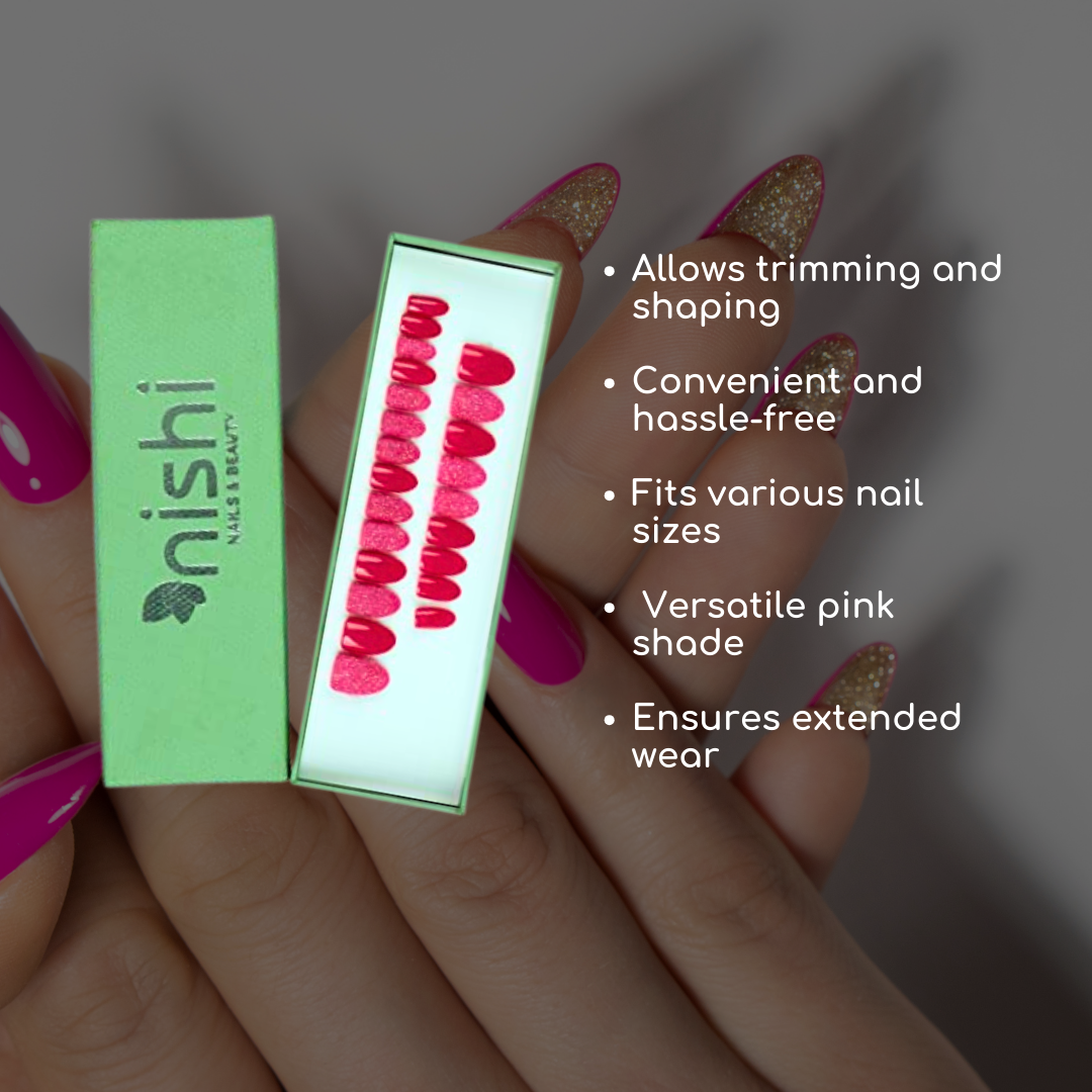 Acrylic Nail Extensions Set - Pink