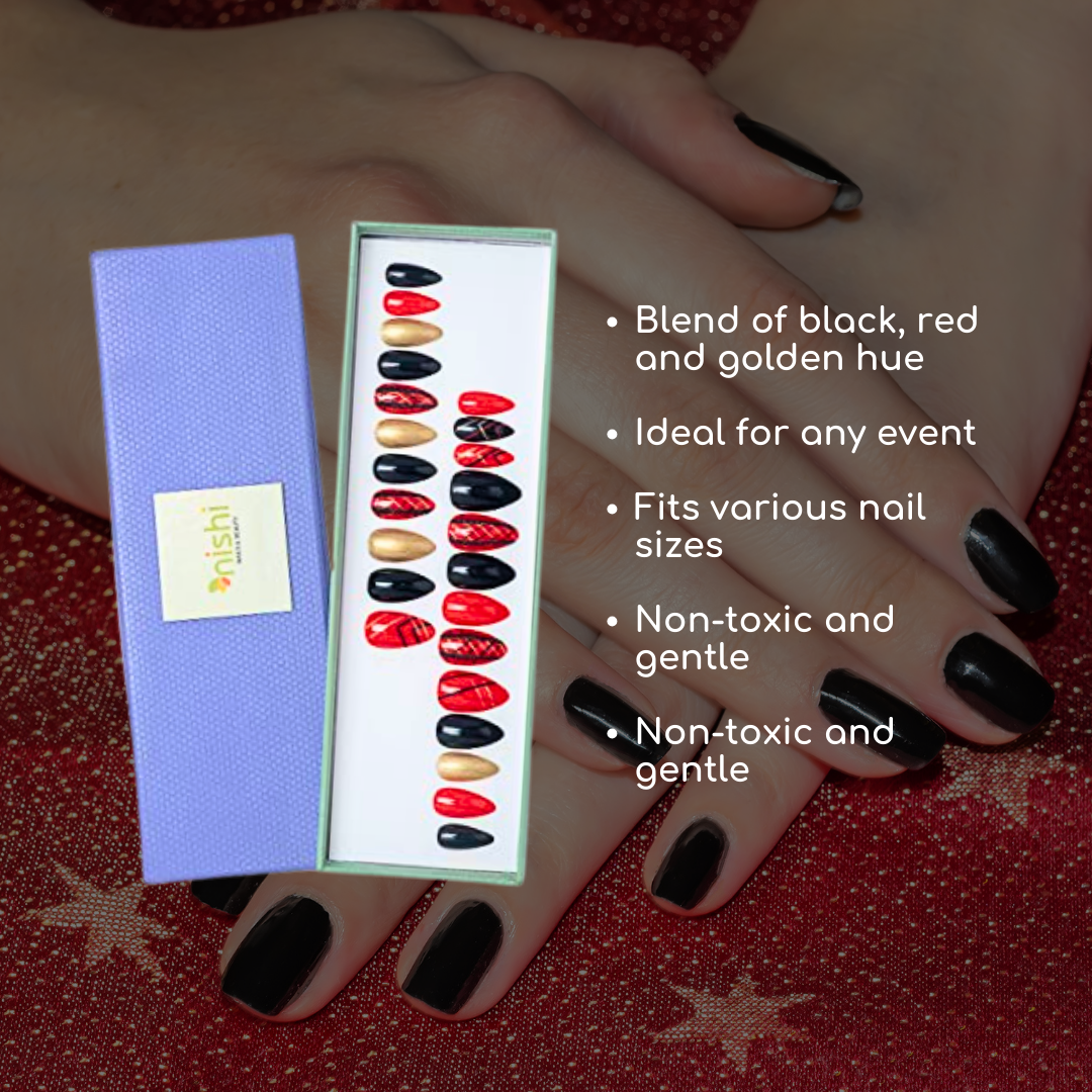 Acrylic Nail Extensions Set - Multicolored
