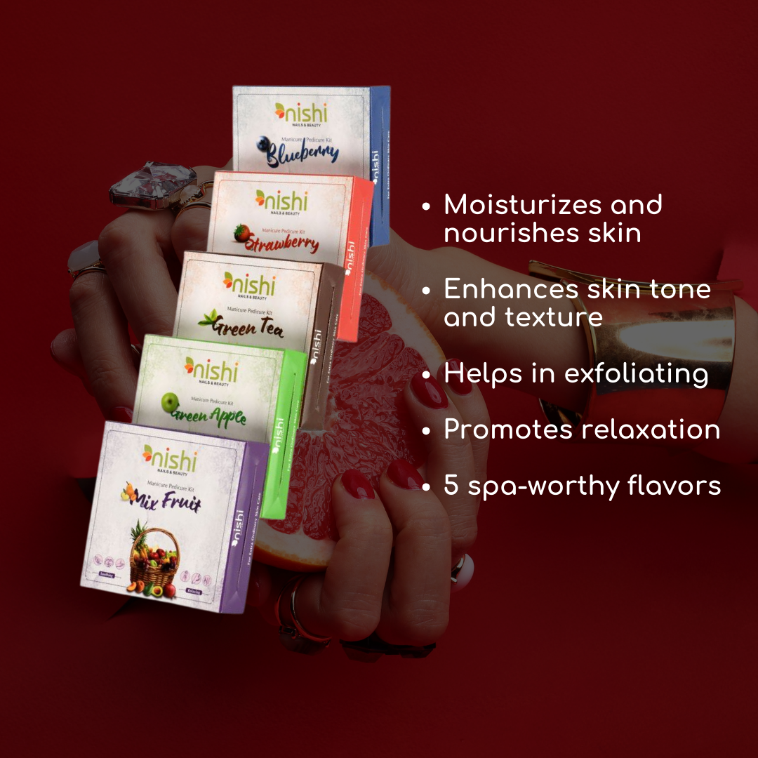 Manicure Pedicure Kit - 5 Exotic Flavors (100g each)