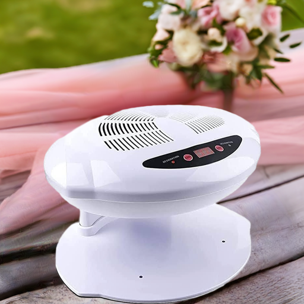 Nishi Nails Air Nail Dryer, 400W Intelligent Automatic Sensor Hot &amp; Cold Air Nail Polish Drying Fan Manicure Tool for Home Salon Both Hands and Feet Use, White